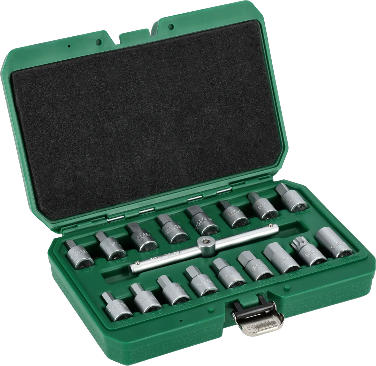 Oil drainer set 18pcs, 3/8” STALCO S011133001