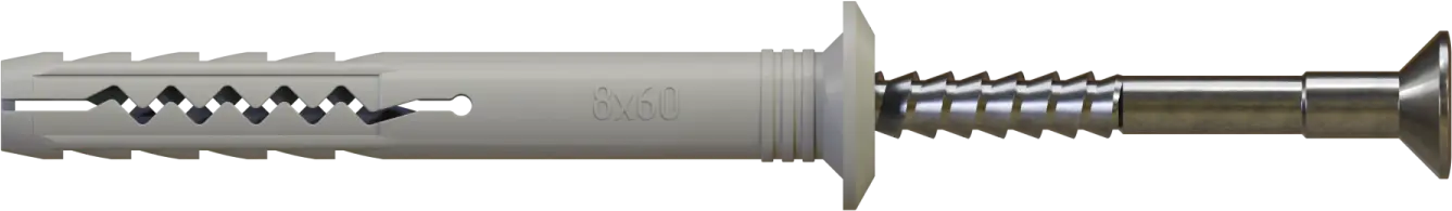 Quick-mount expansion bolt with KSMK collar T-shirt: ø6x80mm, nail: ø3.8x84mm (5906365341251)