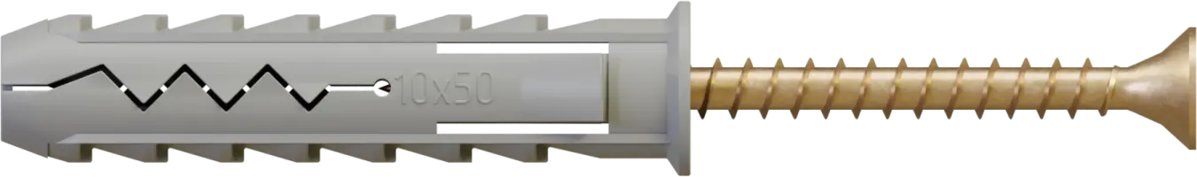 Houtschroef Expansieplug met Kruisgleuf R Huls: Ø6×30 mm, Schroef: Ø3,5×30 mm STALCO R - 6/3.5X30