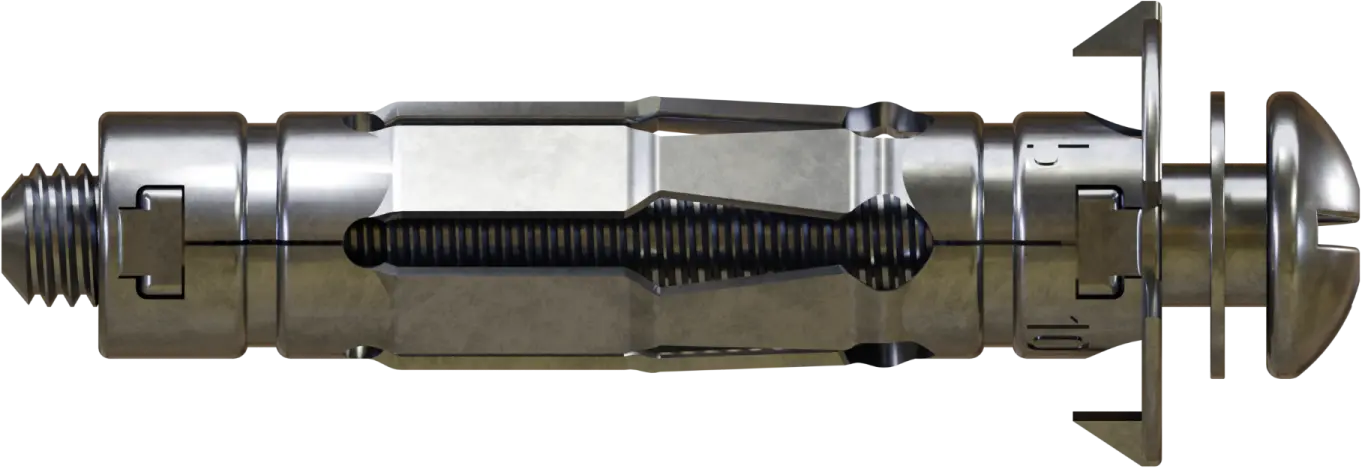MOLLY steel dowel with screw drilling diameter: ø12mm, wall mounting thickness: 5-15mm (5906365342807)