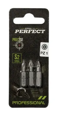 1/4" Pozidriv bit tip - blister PZ 3x25mm (3pcs) (5901466156926)