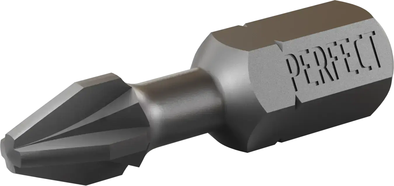 1/4 Pozidriv bit tip Pz1, 25 mm S-66201