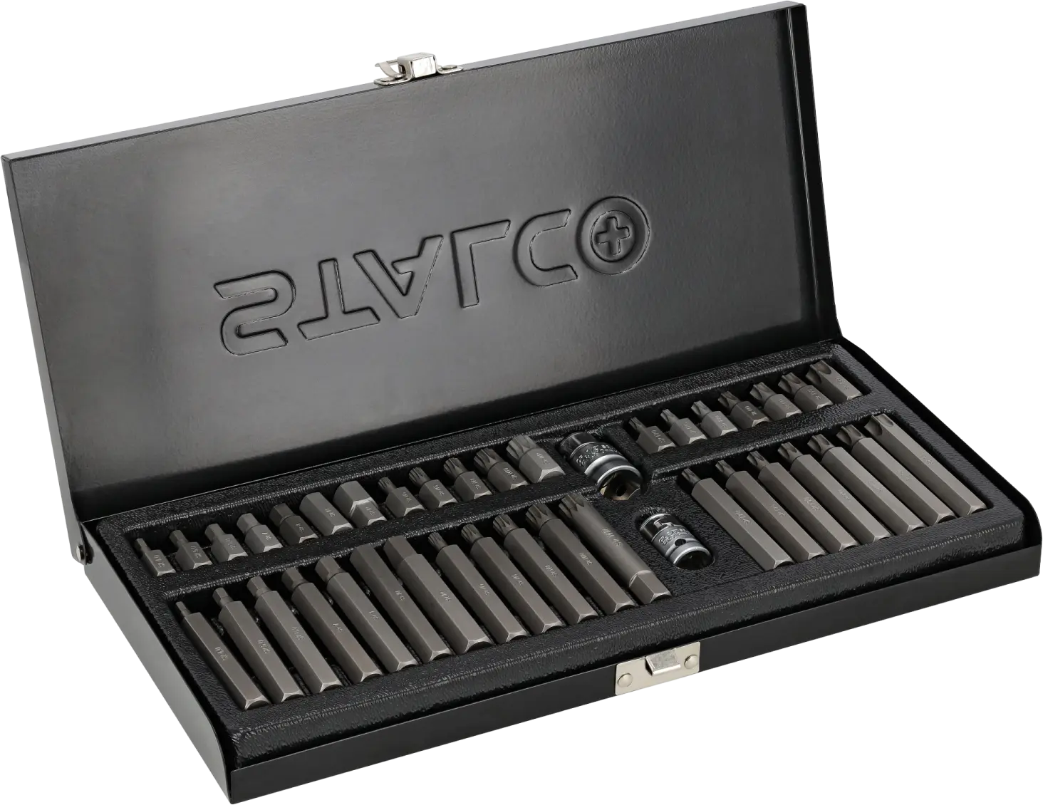 TORX - HEX - Spline screwdriver bits – set. 40 pcs. STALCO S-54106
