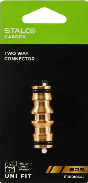 Double hose connector BRS STALCO GARDEN S101010642