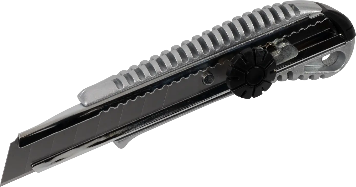 Knife with a snap-off blade 18 mm / automatic lock (5901466115114)