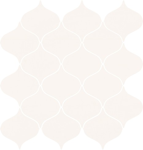 OCEAN ROMANCE WHITE MOSAIC SATIN 28X29 OD1023-009