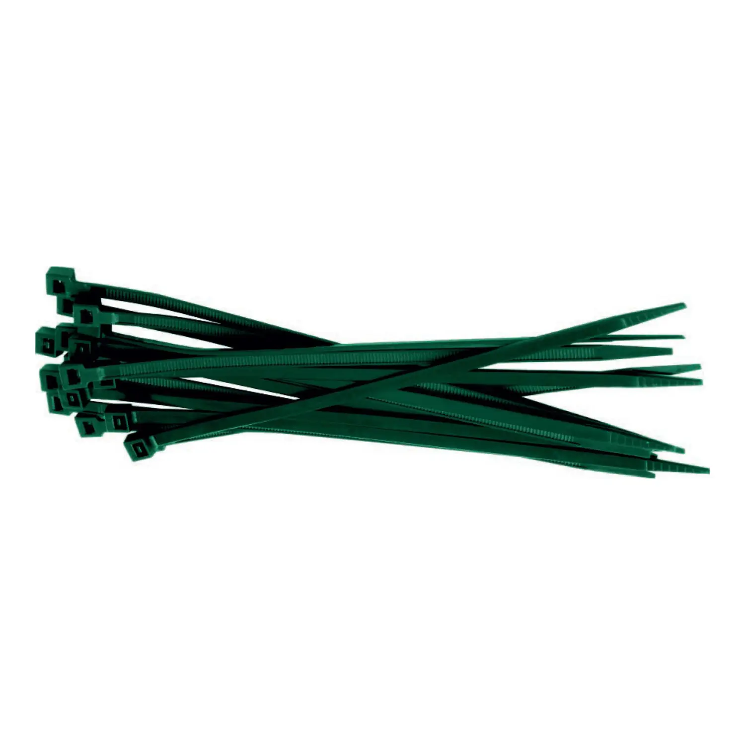 Green OPP nylon ties 25 x 100 mm, green (5905947916351)