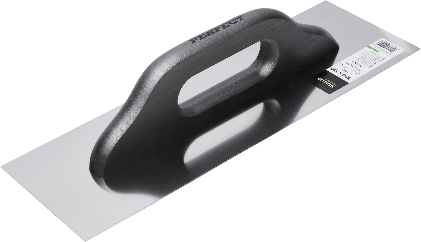 Stainless steel trowel 380 x 130 mm, smooth (5907527910223)