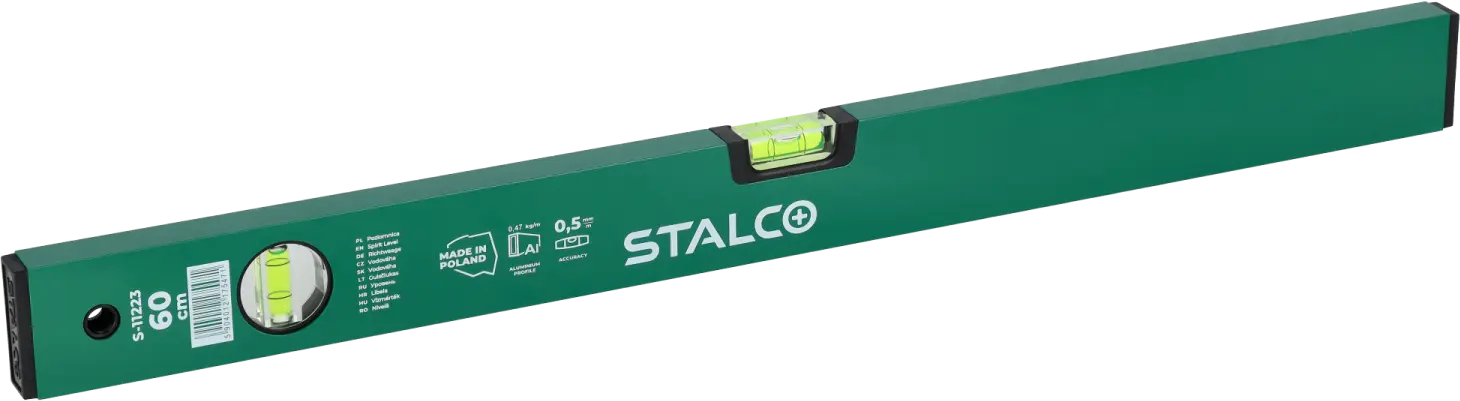Aluminum Level 40cm green STALCO S-11220