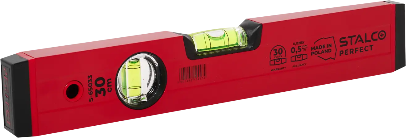 Aluminum spirit level 30 cm (5901466124574)