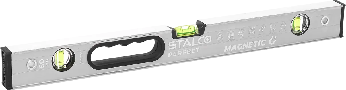 Aluminum spirit level with magnet 80 cm (5901466145562)