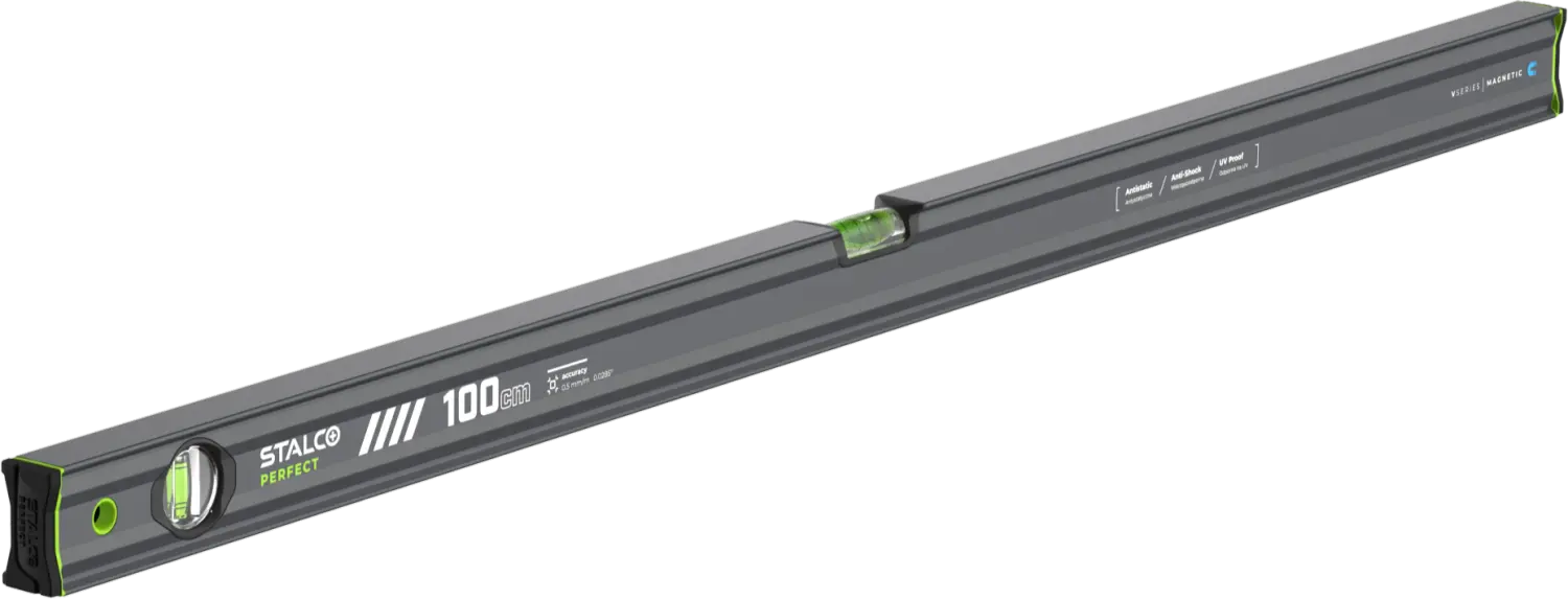 VSERIES magnetic spirit level 100cm anthracite STALCO PERFECT S010265534