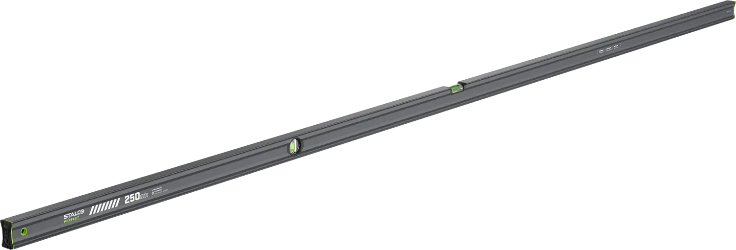 Spirit level VSERIES 250 cm (on request) anthracite STALCO PERFECT S010265518