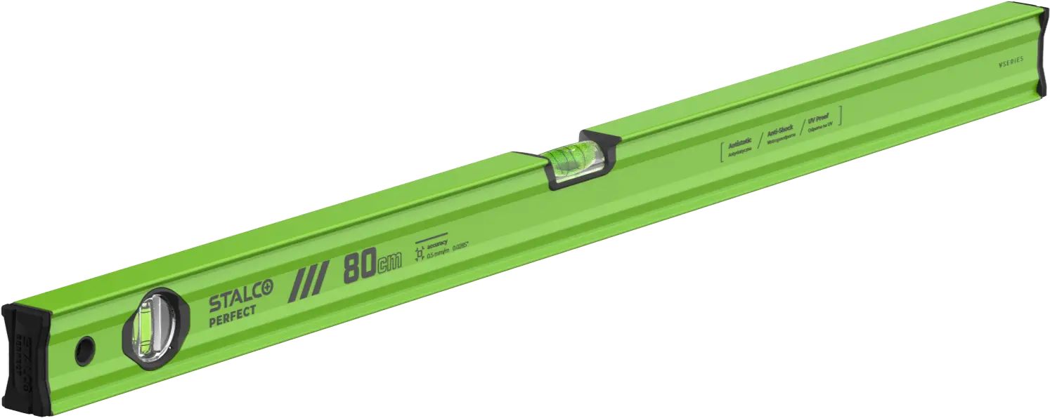 Spirit level VSERIES 80cm lime STALCO PERFECT S010265503