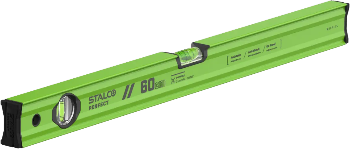 Spirit level VSERIES 60cm lime STALCO PERFECT S010265502