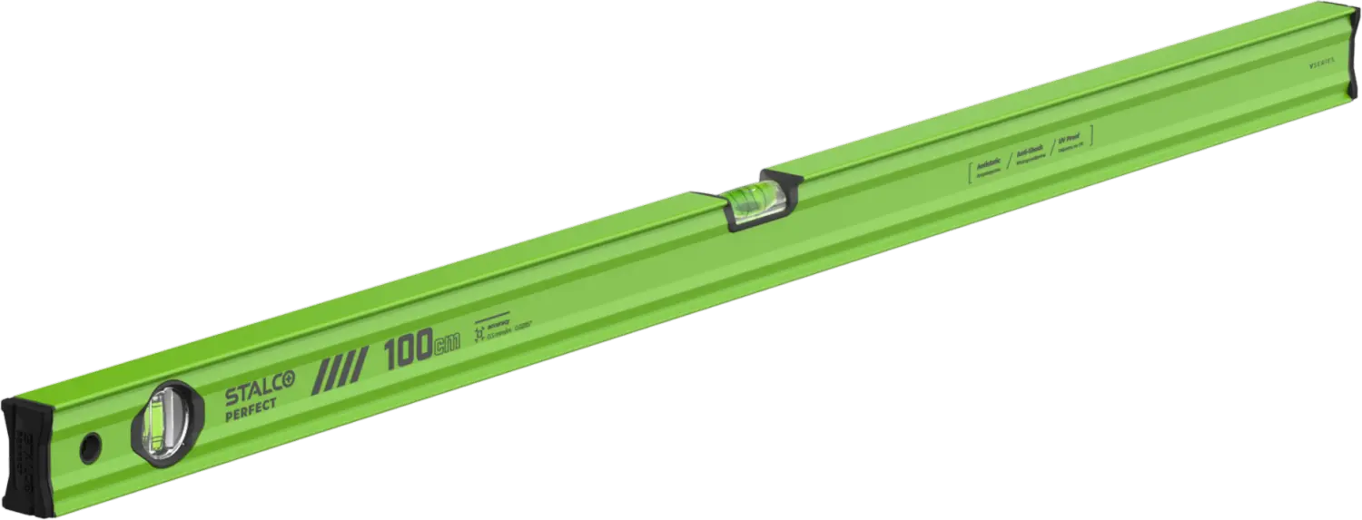 Spirit level VSERIES 100cm lime STALCO PERFECT S010265504