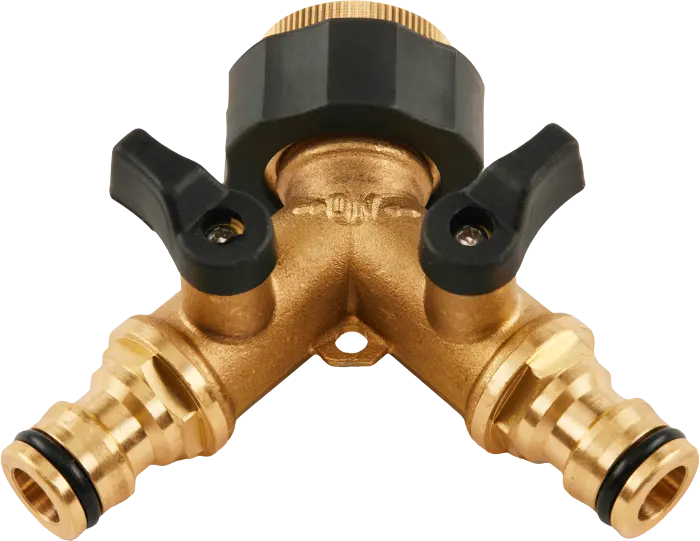 Brass Double Hose Connector BRS – STALCO GARDEN S101010672