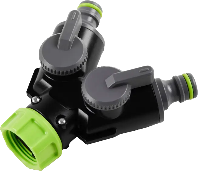 Double Hose Splitter with Valves STR – STALCO GARDEN S101010472