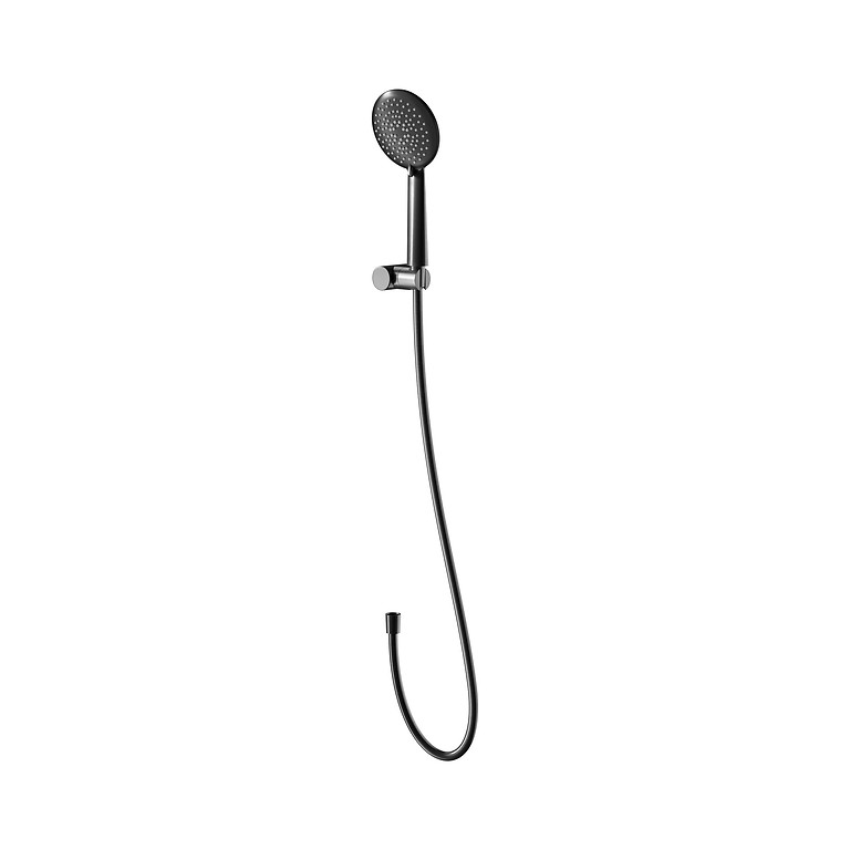 Zen by Cersanit Shower Set Fixed Grip 5-Function Gun Metal Black S1001-149