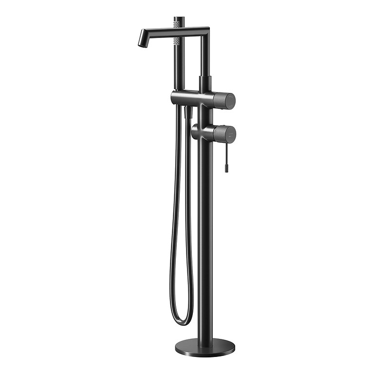 Zen by Cersanit Bathshower Faucet Freestanding Gun Metal Black S1001-162