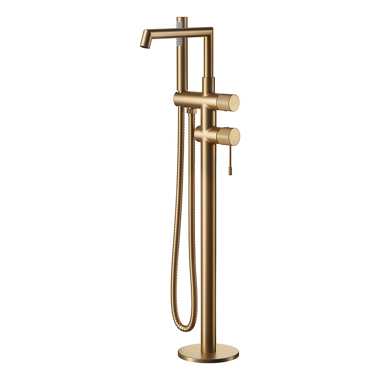 Zen by Cersanit Bathshower Faucet Freestanding Copper Brushed S1001-163