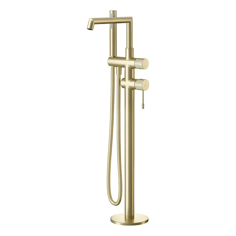 Zen by Cersanit Bath/Shower Faucet Freestanding Gold Matt S1001-165