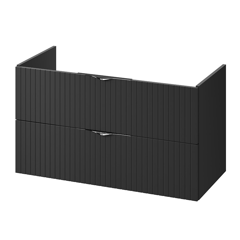 Washbasin Cabinet Tirso 100 Black Matt S1017-012