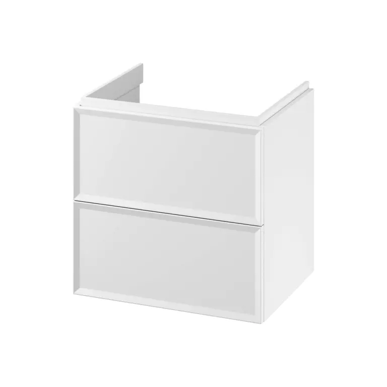 MILLE by CERSANIT 60 Washbasin Cabinet – White Matt (Push-to-Open) S1021-001