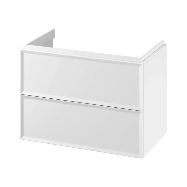MILLE by CERSANIT 80 Washbasin Cabinet – White Matt (Push-to-Open) S1021-004