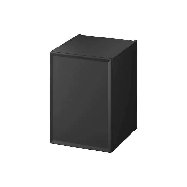 Mille by Cersanit 40 Under-Counter Cabinet with Door Black Matt Push-to-Open S1022-005