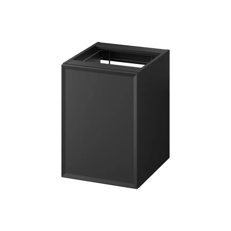 Mille by Cersanit 40 Under-Counter Cabinet with Laundry Basket Black Matt. S1022-012