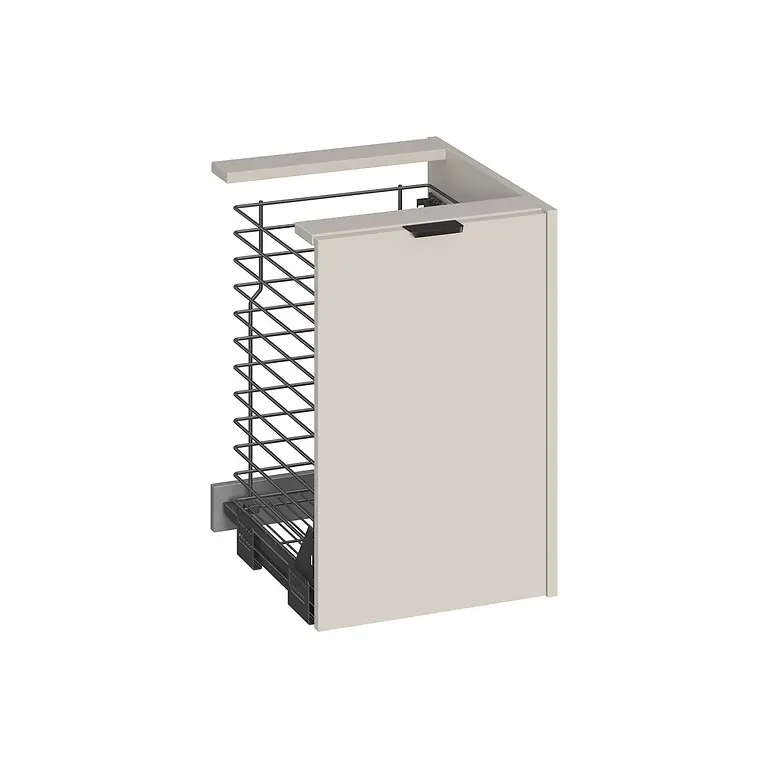 Atrato 40 Cabinet with Laundry Basket Hickory Oak S1026-005