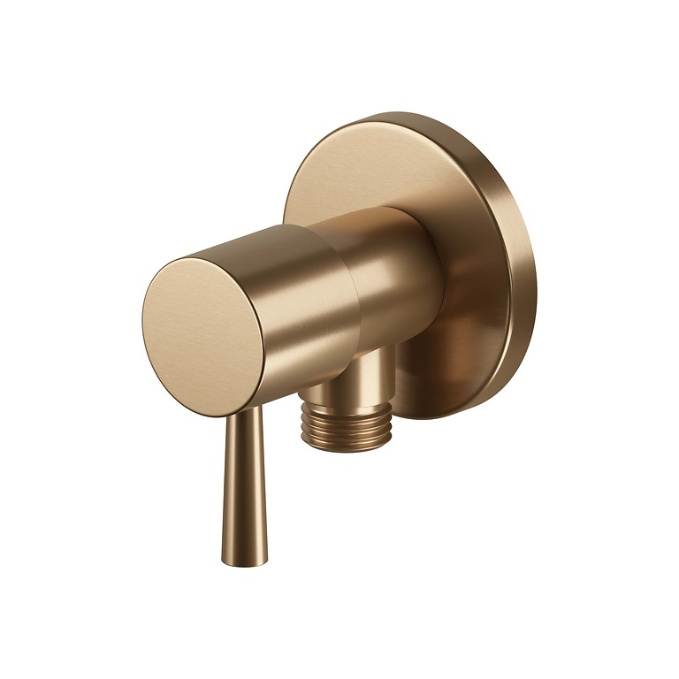 Angular Valve Oval Copper Brushed S1056-007