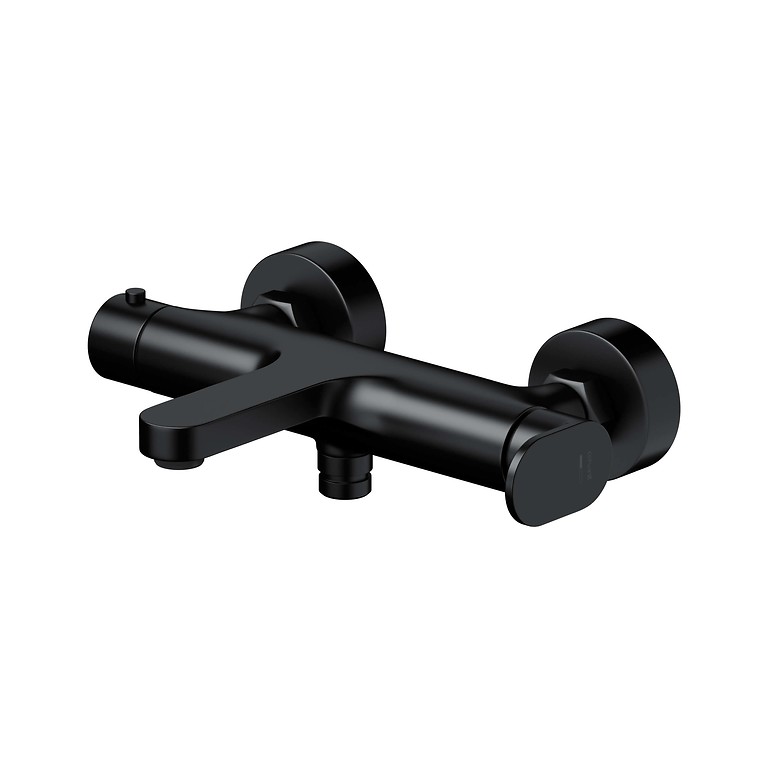 Luna by Cersanit Bathshower Faucet Wall-Mount Black S1057-014