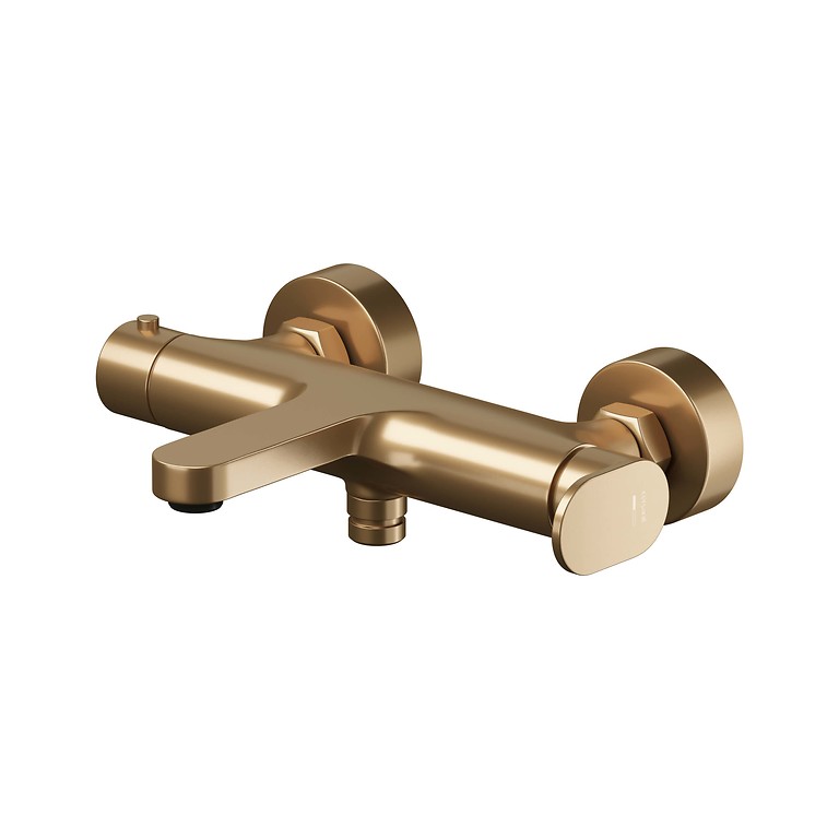 Luna by Cersanit Bathshower Faucet Wall-Mount Copper Brushed S1057-015