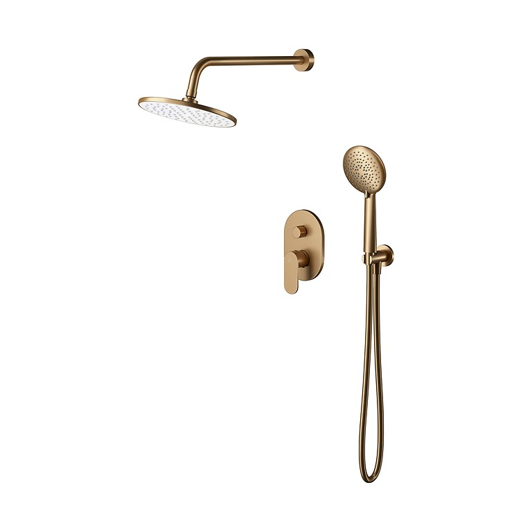 Luna by Cersanit Set C944: Concealed with Bathshower Faucet Copper Brushed S1057-018