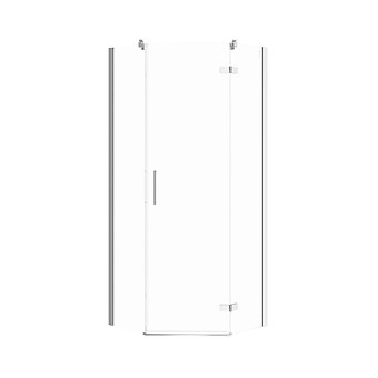 Vijfhoekige Douchecabine JOTA 80×80×195 Rechts Chroom Transparant Glas S160-009