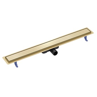 LINEAR DRAIN TAKO 90 WITH DOUBLE-SIDE GRATE GOLD BRUSHED S204-057