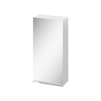 VIRGO 40 MIRROR CABINET WHITE WITH CHROME HANDLE S522-010