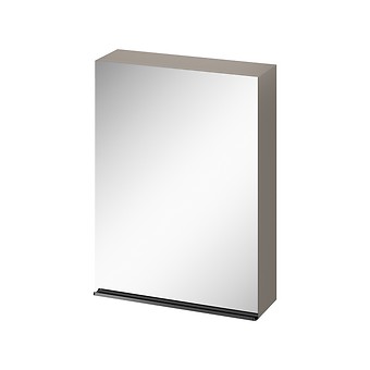 VIRGO 60 MIRROR CABINET GREY WITH BLACK HANDLE S522-016