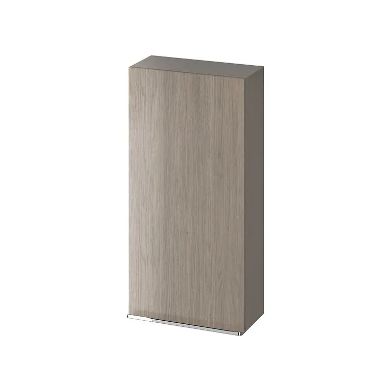 Virgo 40 Wall Hung Cabinet Grey with Chrome Handle S522-037