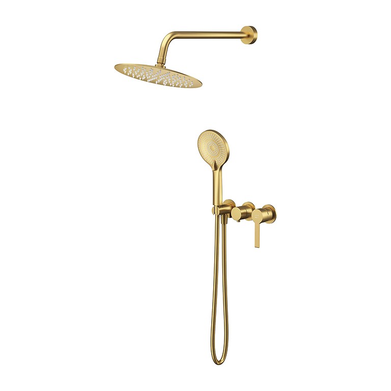 Virgo Set C771: Concealed with Bathshower Faucet Gold Brushed S522-091