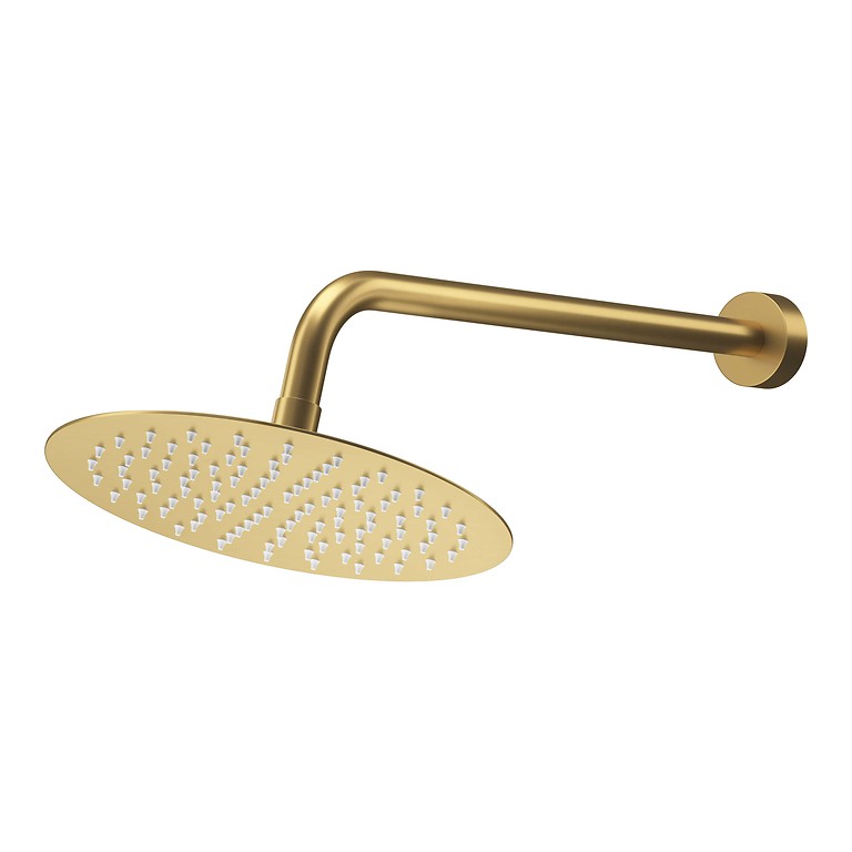 Virgo Rainshower with Arm Gold Brushed S522-094