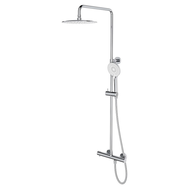 Virgo Shower Column with Thermostatic Faucet Chrome S522-099