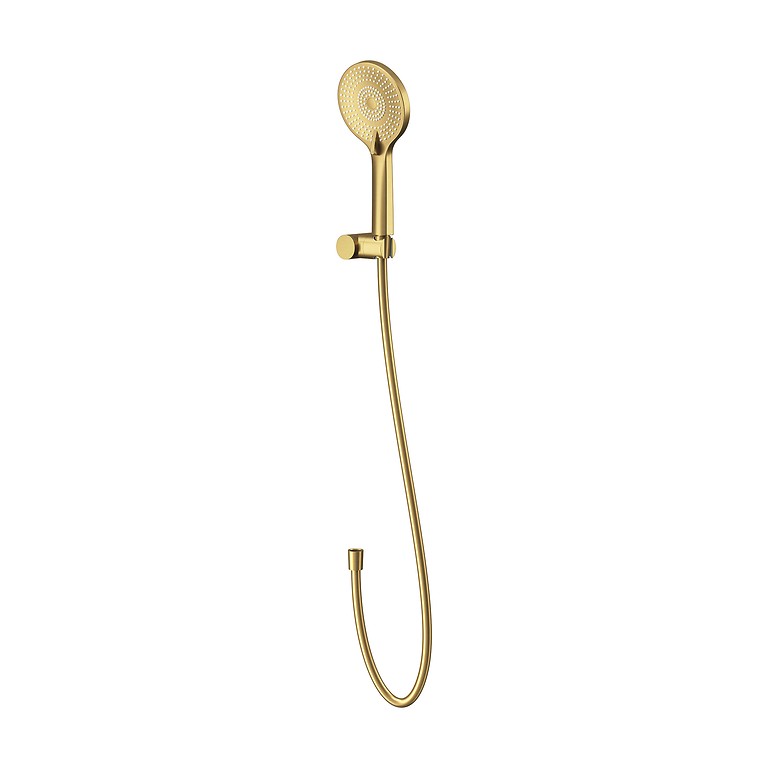 Virgo Shower Set Fixed Grip 3-Function Gold Brushed S522-103