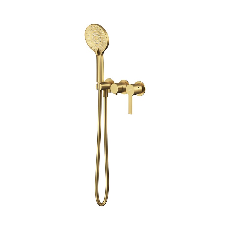 Virgo Bathshower Faucet Concealed with Box and Handshower Gold Brushed S522-115