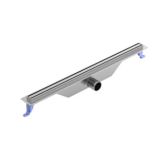 Slim lineaire afvoergoot TAKO 70 chroom S907-013