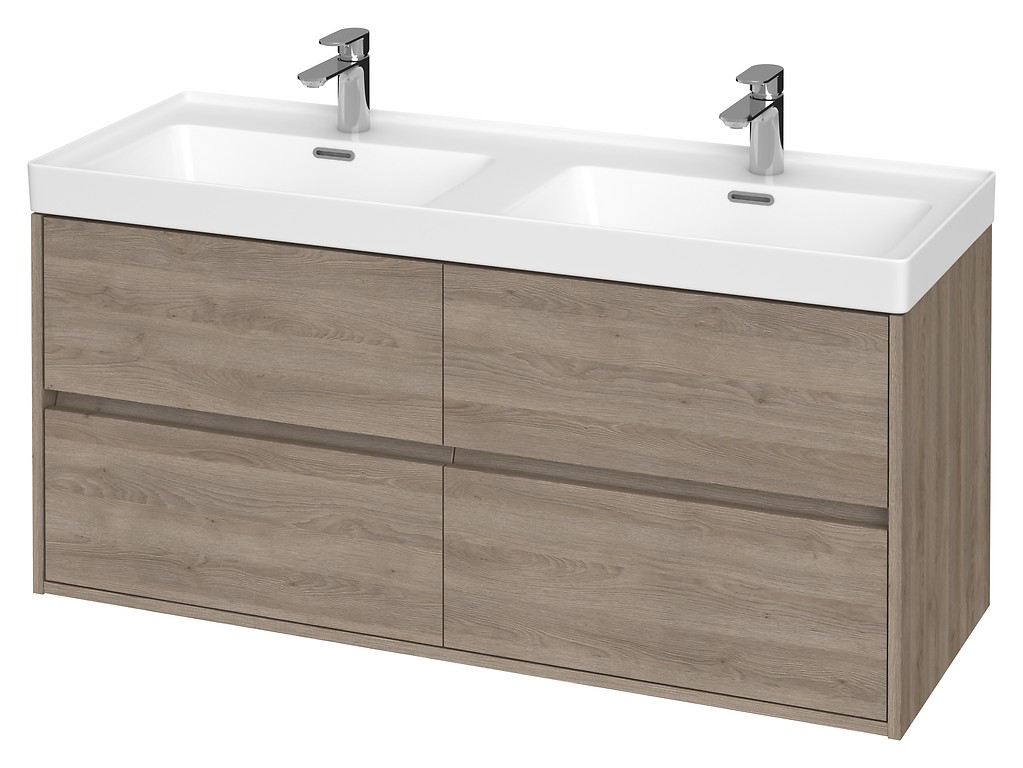 SET B286 CREA 120 OAK (CABINET+WASHBASIN) S801-325