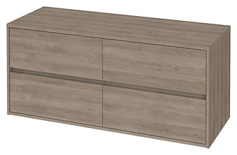 CREA 120 WASHBASIN CABINET WITH COUNTERTOP OAK S931-004