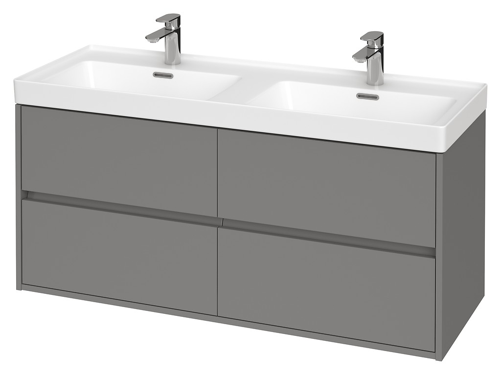SET B285 CREA 120 GREY MATT (CABINET+WASHBASIN) S801-324